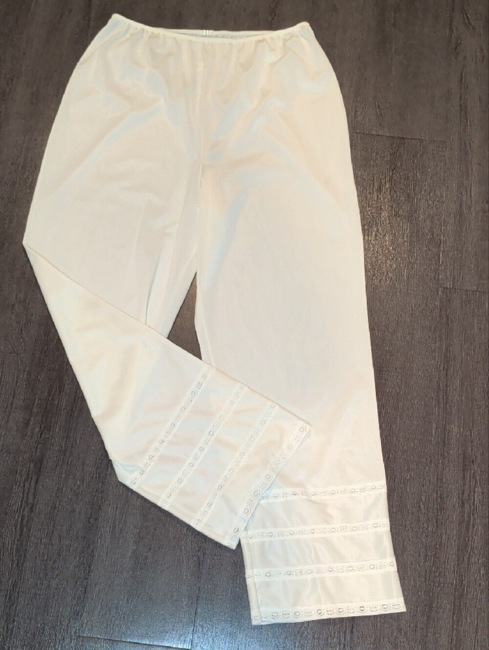 Vintage 60s Sears Ivory Pantaloons Bloomer Pants Lace Trim SZ Large MCM - Picture 3 of 11
